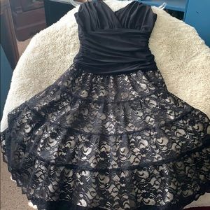 Black cocktail dress